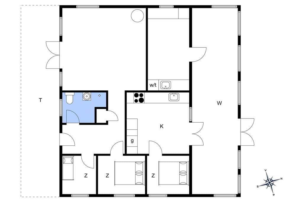 Indretning 1-6 Sommerhus N223, Klintegårdsvej 219, DK - 4736 Karrebæksminde