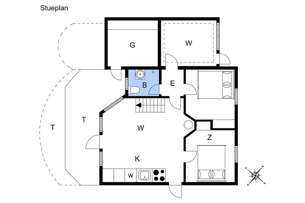 Indretning 1-22 Sommerhus C11057, Vester Fælled 12, DK - 6893 Hemmet