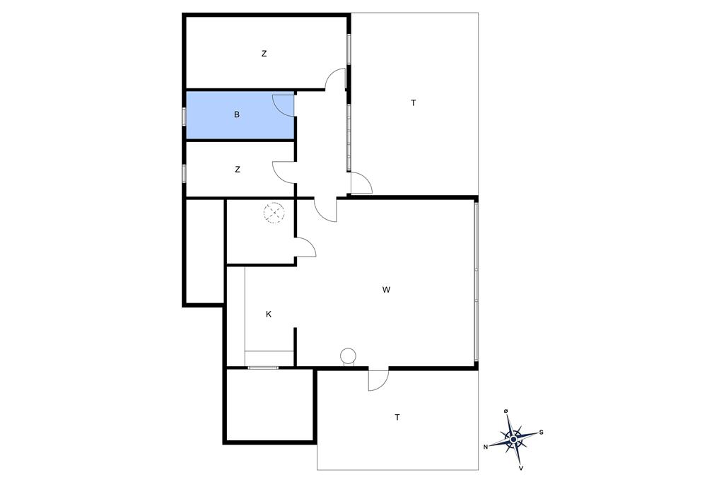 Indretning 1-10 Sommerhus 6614, Kajbjergvej 18, DK - 3770 Allinge