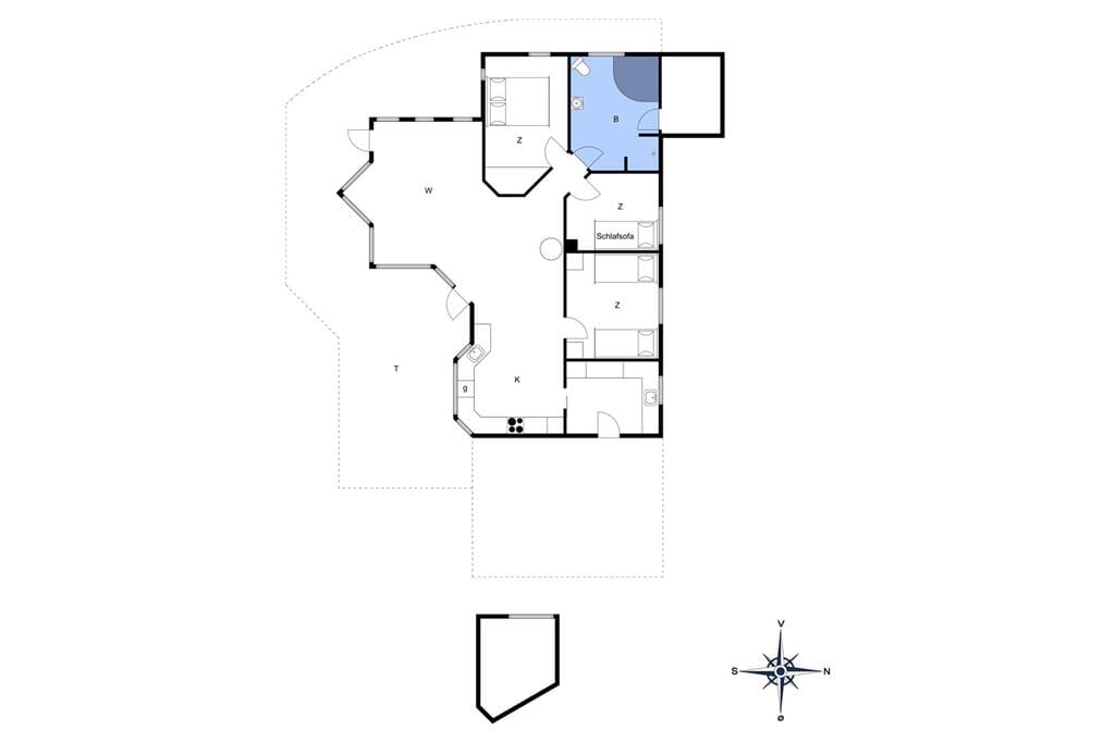 Indretning 1-6 Sommerhus N186, Skovsangervej 9, DK - 4736 Karrebæksminde