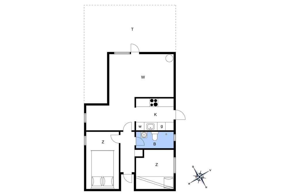 Indretning 1-1336 Sommerhus 1099-N, Brudsbakke 20, DK - 3210 Vejby