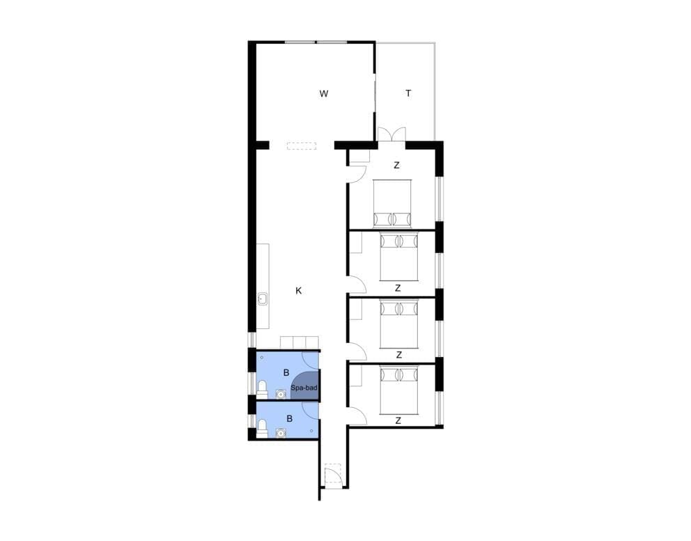 Indretning 1-4 Sommerhus 804, Havnegade 2, DK - 6960 Hvide Sande