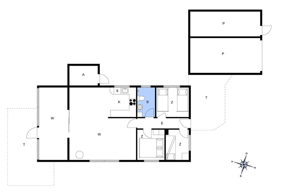 Indretning 1-22 Sommerhus C11410, Sivvænget 13, DK - 6900 Skjern