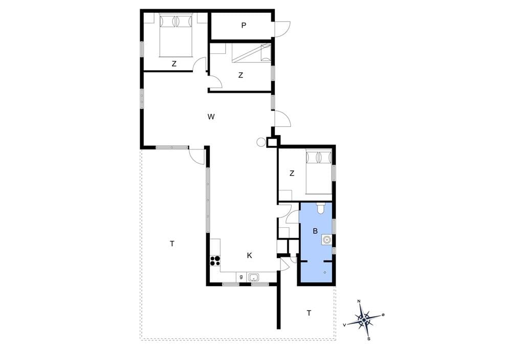 Innenausstattung 1-13 Ferienhaus 242, Muslingevej 4, DK - 7700 Thisted
