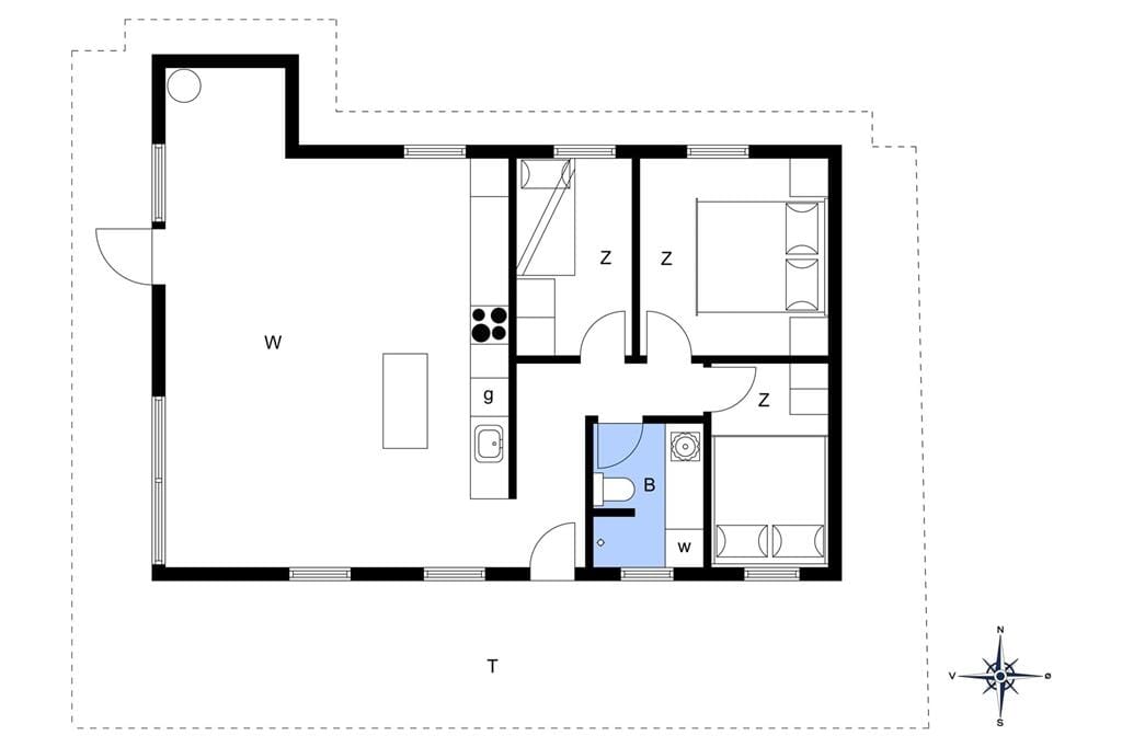 Indretning 1-177 Sommerhus LK1538, Magdalenevej 12, DK - 9480 Løkken