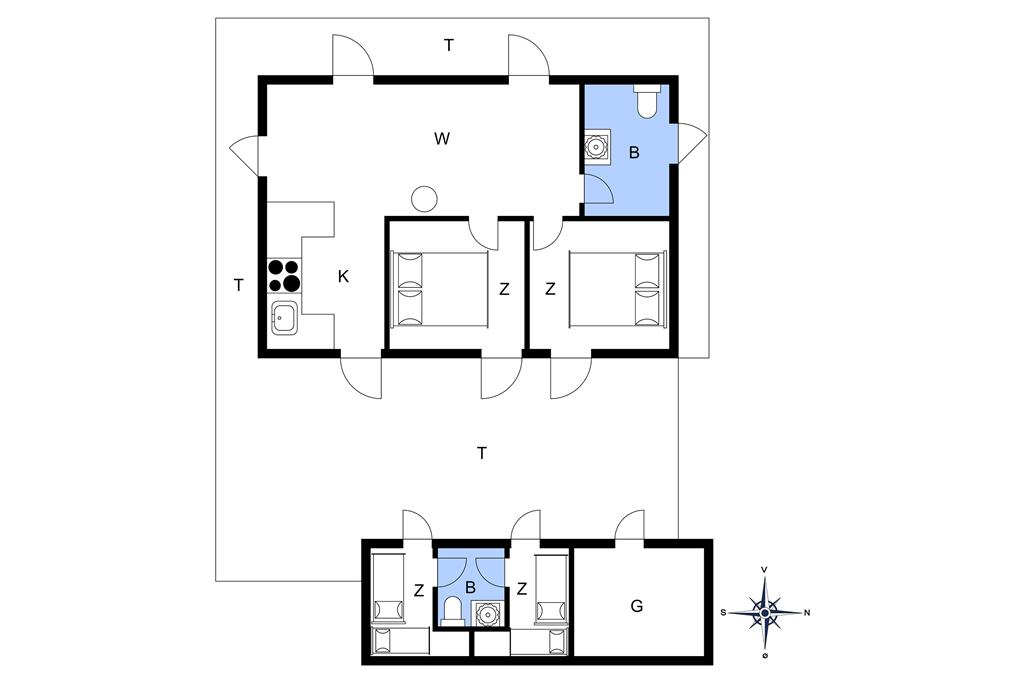 Indretning 1-20 Sommerhus 148, Lucievej 6, DK - 7673 Harboøre