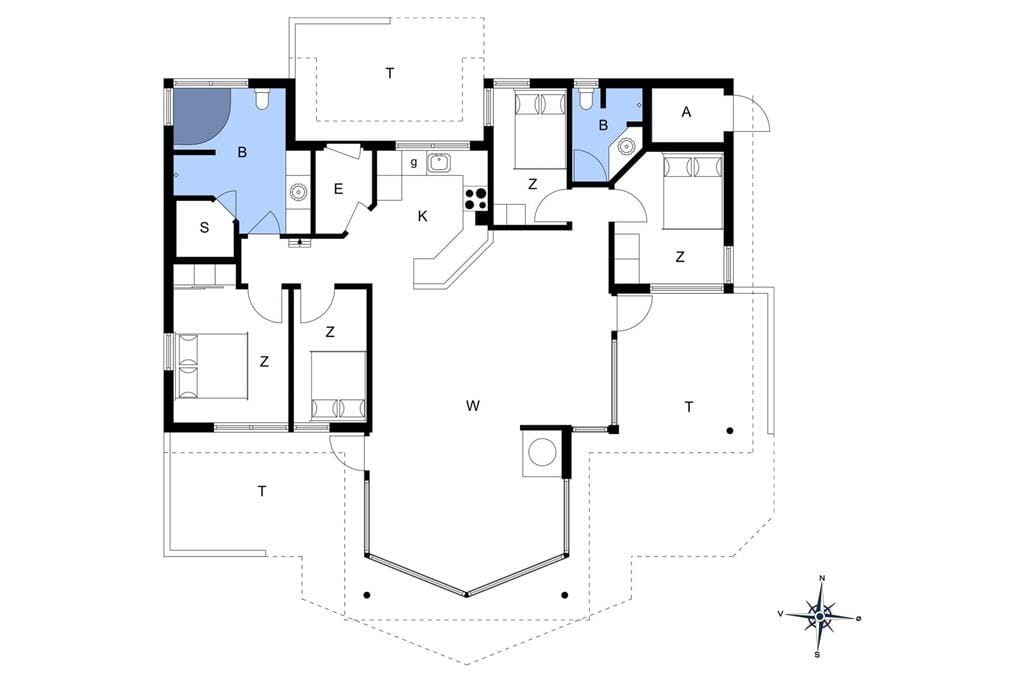 Indretning 1-177 Sommerhus LK1813, Jørginesvej 3, DK - 9480 Løkken