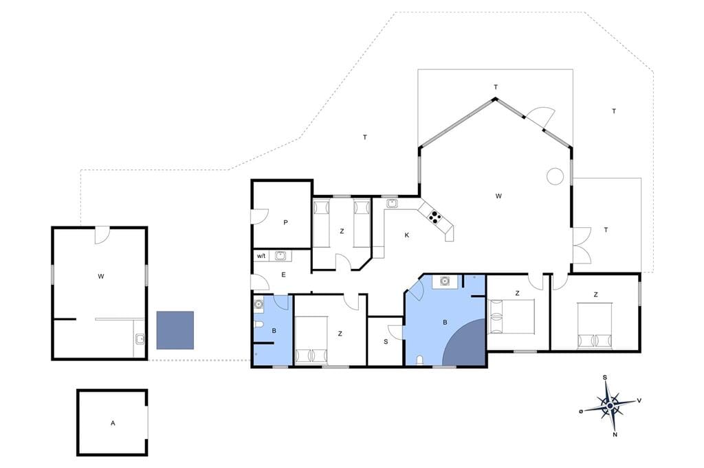 Indretning 1-11 Sommerhus 0195, Småfolksvej 65, DK - 6792 Rømø