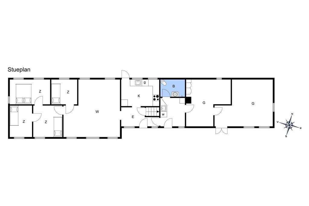 Indretning 1-10 Sommerhus 5454, Thorkildsvej 7, DK - 3770 Allinge