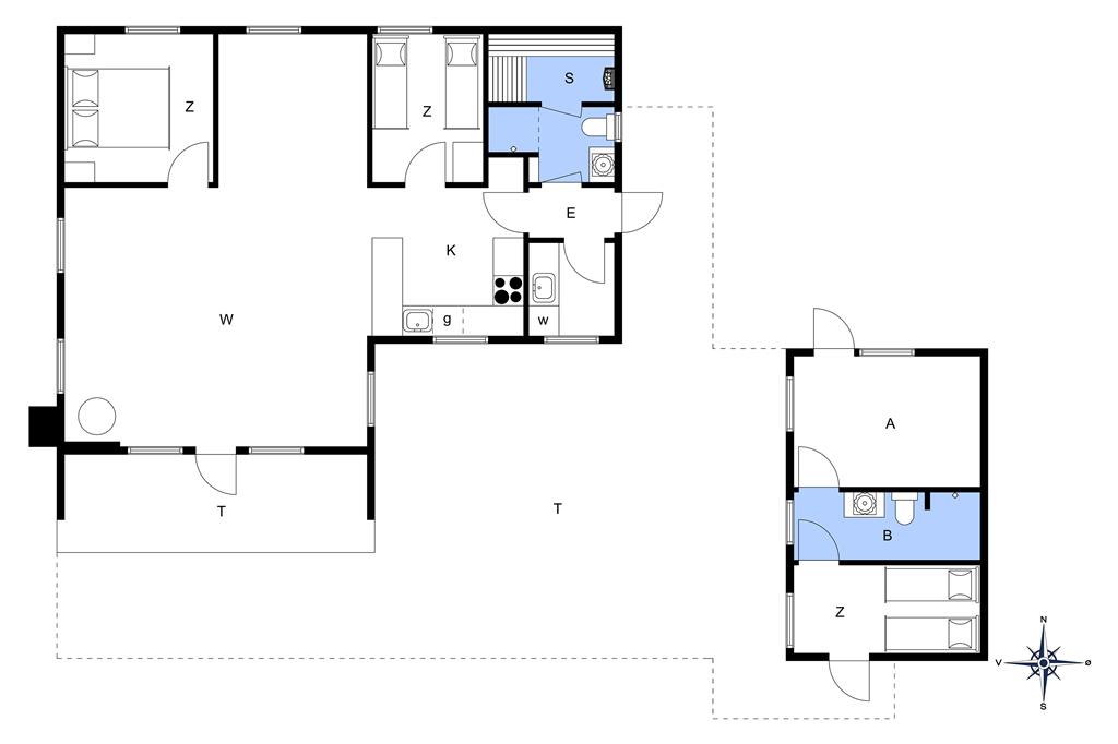 Indretning 1-173 Sommerhus BV134, Horns Rev 69, DK - 6857 Blåvand