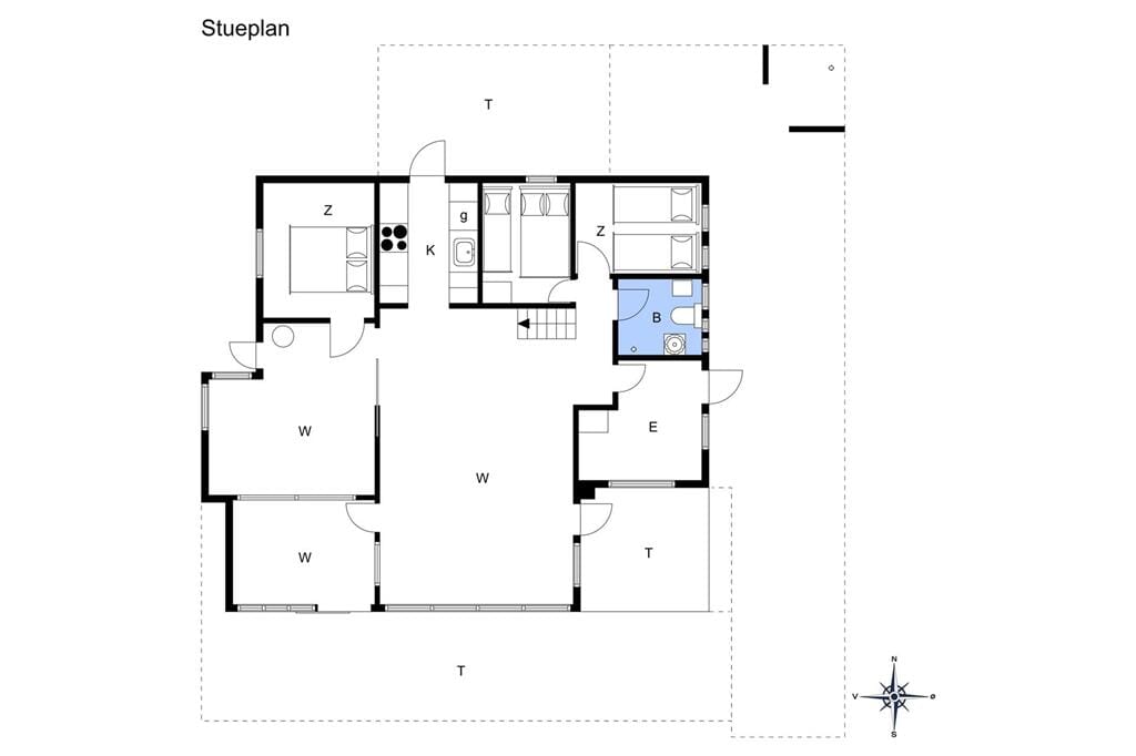 Indretning 1-19 Sommerhus 30416, Posmosevej 7, DK - 8300 Odder