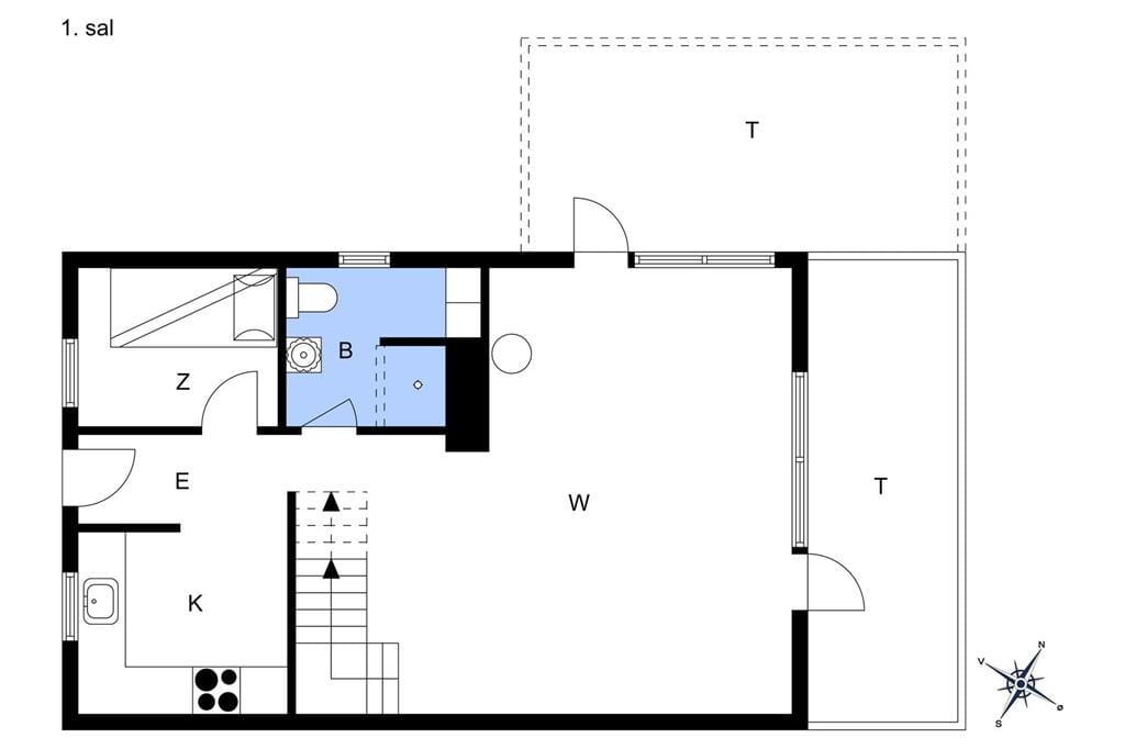 Indretning 1-13 Sommerhus 875, Flyndervej 23, DK - 7700 Thisted
