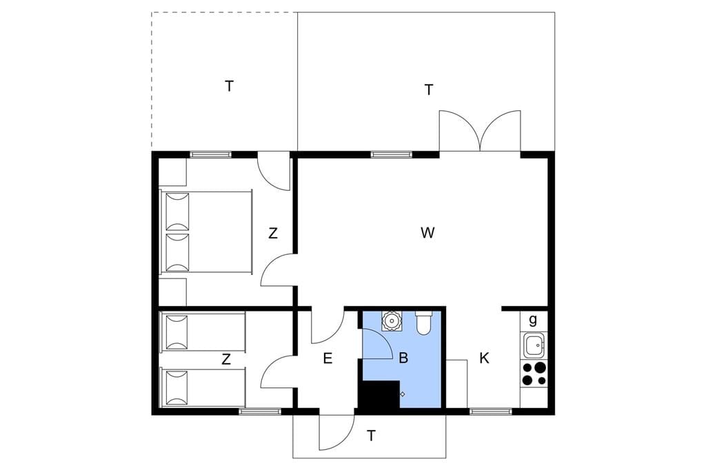 Indretning 1-15 Sommerhus 4109, Klintholm Havneby 9, DK - 4791 Borre