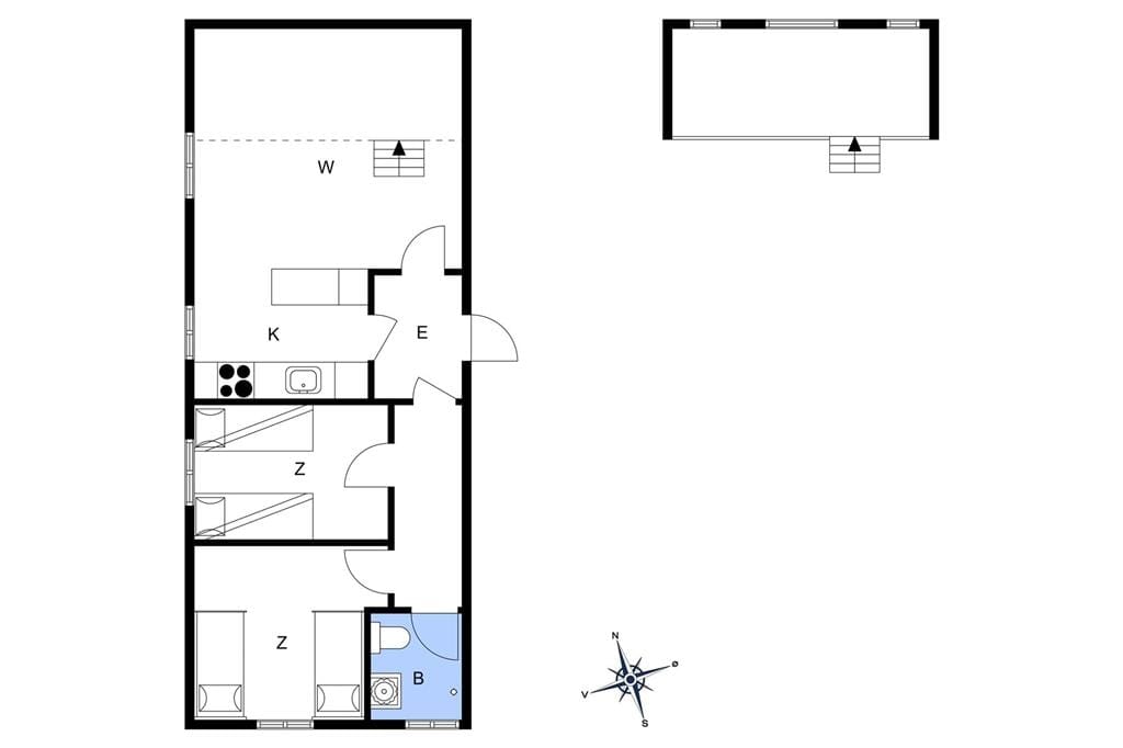 Indretning 1-11 Sommerhus 0417, Borrebjergvej 5, DK - 6792 Rømø