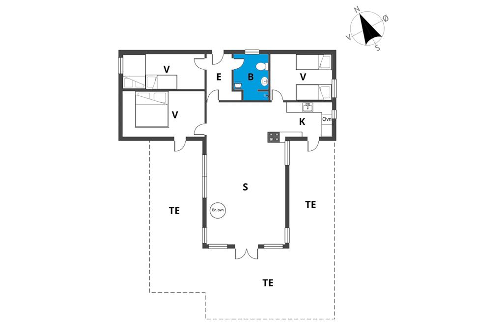 Indretning 1-23 Sommerhus 8109, Præstekravevej 4, DK - 8410 Rønde
