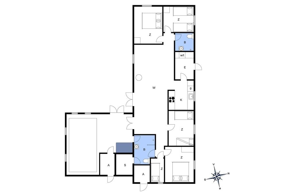 Interieur 1-15 Vakantiehuis 1314, Kærhøgevej 52, DK - 4780 Stege