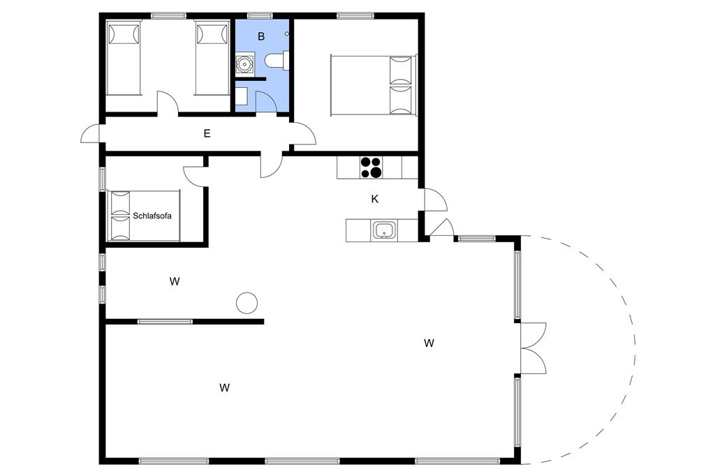 Indretning 1-3 Sommerhus L12157, Skovfyrvej 5, DK - 7860 Spøttrup