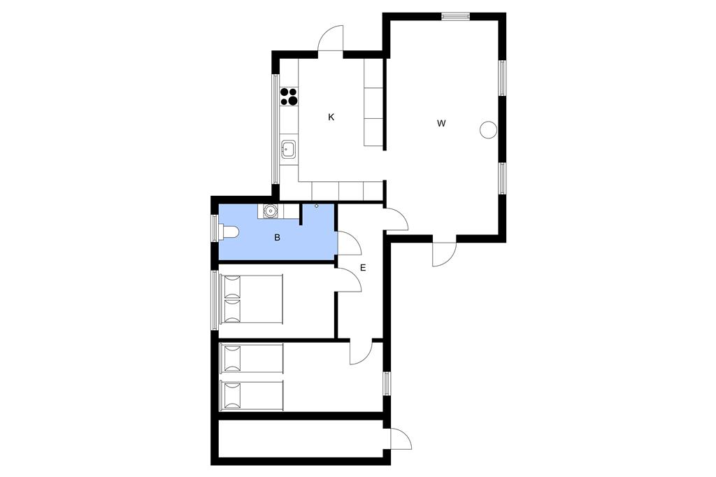 Indretning 1-3 Sommerhus L16259, Urbanvej 15, DK - 9670 Løgstør