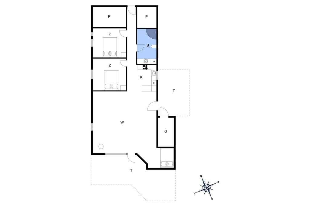 Indretning 1-13 Sommerhus 940, Spanggårdsvej 45, DK - 7700 Thisted