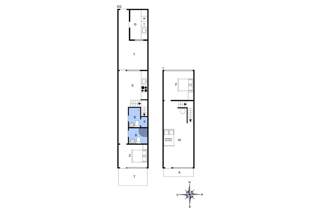 Innenausstattung 1-4 Ferienhaus 733, Slusen 33, DK - 6960 Hvide Sande