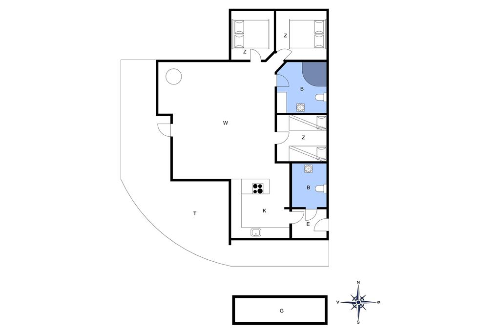 Indretning 1-20 Sommerhus 507, Lyngsletten 11, DK - 7620 Lemvig