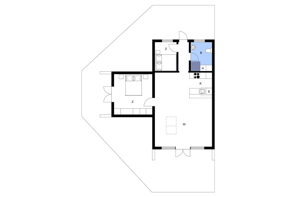 Indretning 1-3 Sommerhus M70233, Hanses Ager 1, DK - 5970 Ærøskøbing