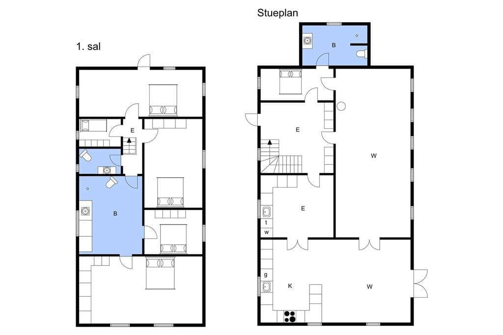 Indretning 1-3 Sommerhus M65972, Egeskov Gade 2, DK - 5772 Kværndrup