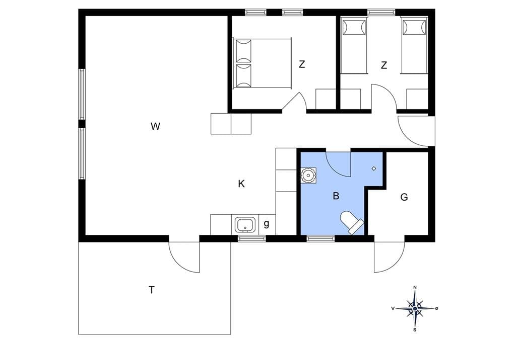 Indretning 1-13 Sommerhus 828, Ørredvej 11, DK - 7700 Thisted
