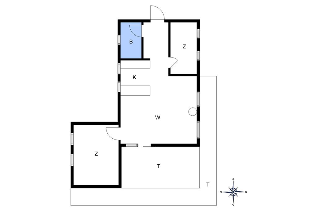 Indretning 1-10 Sommerhus 1526, Poserekrogen 12, DK - 3720 Aakirkeby