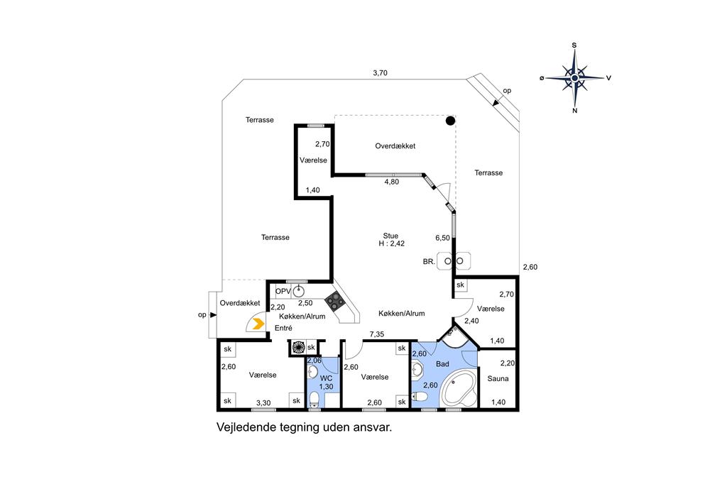 Indretning 1-23 Sommerhus 8499, Egernstien 18, DK - 8400 Ebeltoft