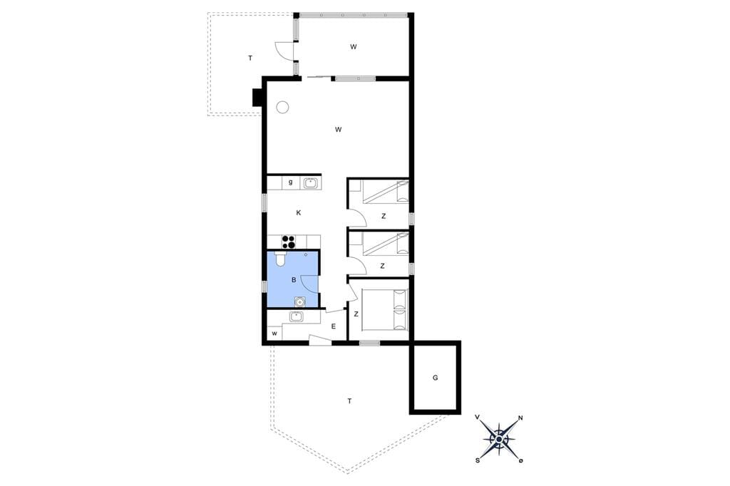 Indretning 1-13 Sommerhus 481, Hannesvej 12, DK - 7770 Vestervig
