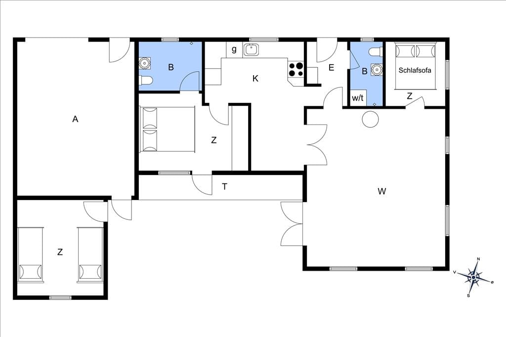 Indretning 20-19 Sommerhus 30005, Vibevænget 1, DK - 8330 Beder