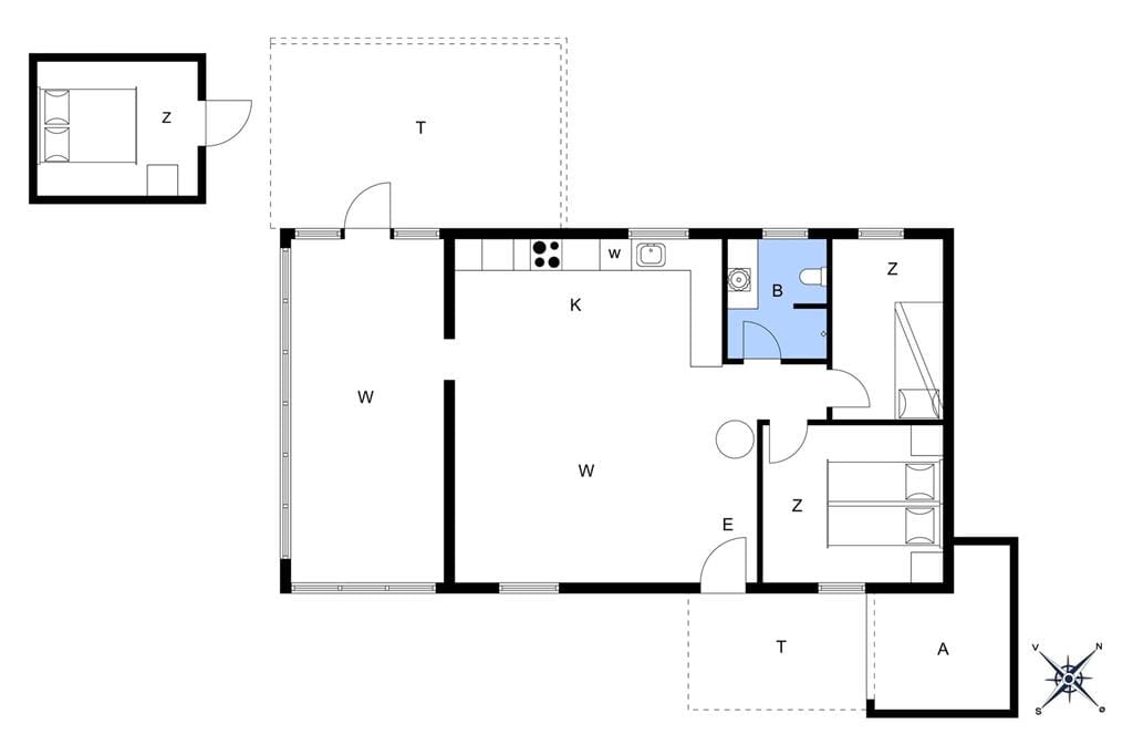 Indretning 1-22 Sommerhus C11303, Aborrevej 1, DK - 6880 Tarm