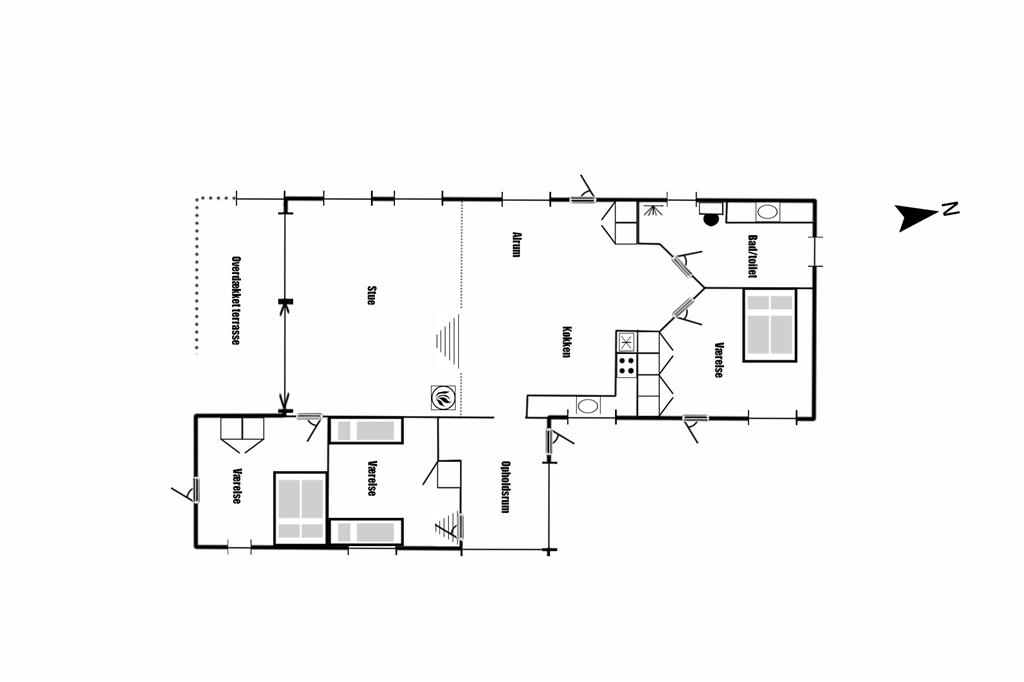 Indretning 1-125 Sommerhus 2125, Svalevej 2, DK - 6854 Henne