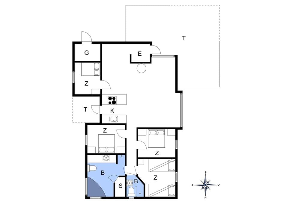 Indretning 1-20 Sommerhus 304, Fourmivej 59, DK - 7673 Harboøre