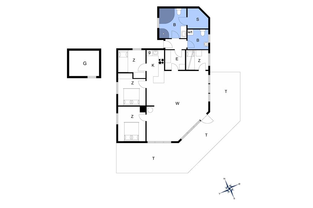 Indretning 1-13 Sommerhus 336, Nordsøvej 28, DK - 7700 Thisted