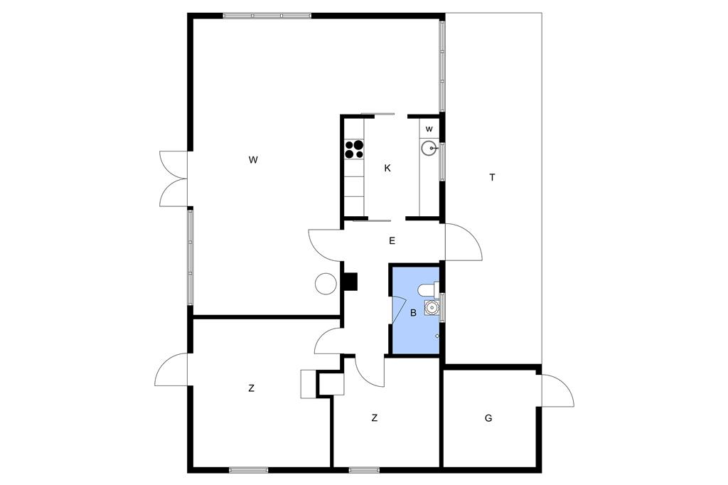 Indretning 1-17 Sommerhus 13396, Tengslemark Strandvej 35, DK - 4573 Højby