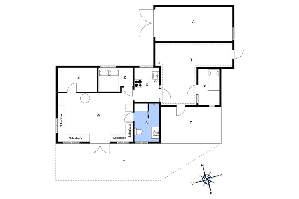 Indretning 1-1336 Sommerhus 1143-N, Anna Bergenholzvej 5 0, DK - 3360 Liseleje