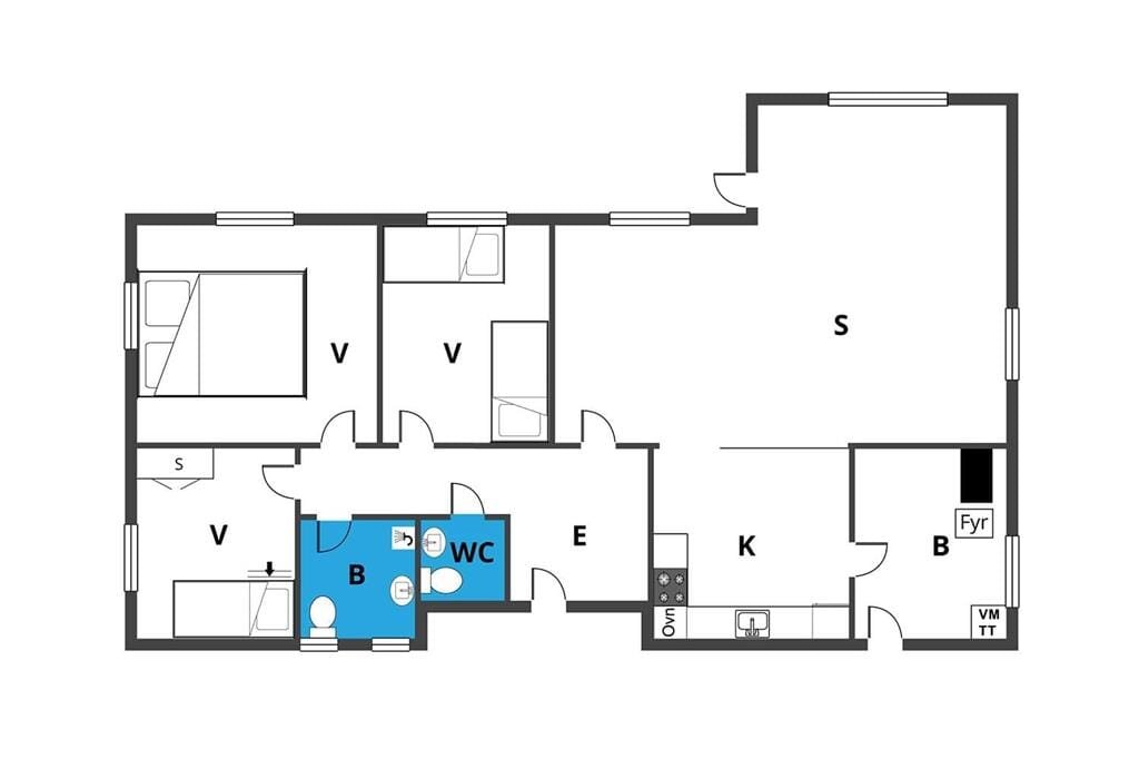 Innenausstattung 1-170 Ferienhaus 20214, Vestermarksvej 52, DK - 8305 Samsø
