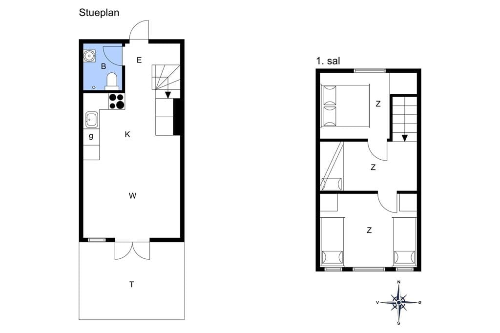 Indretning 1-401 Sommerhus OH233, Stranden 62, DK - 9560 Hadsund