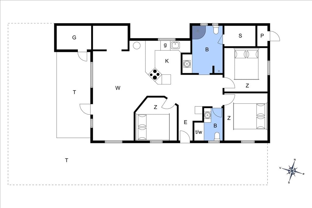 Indretning 21-172 Sommerhus JB699, Revlingestien 43, DK - 9690 Fjerritslev