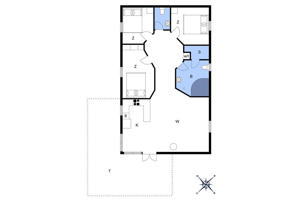 Indretning 1-13 Sommerhus 972, Liusborg Sti 17, DK - 7700 Thisted