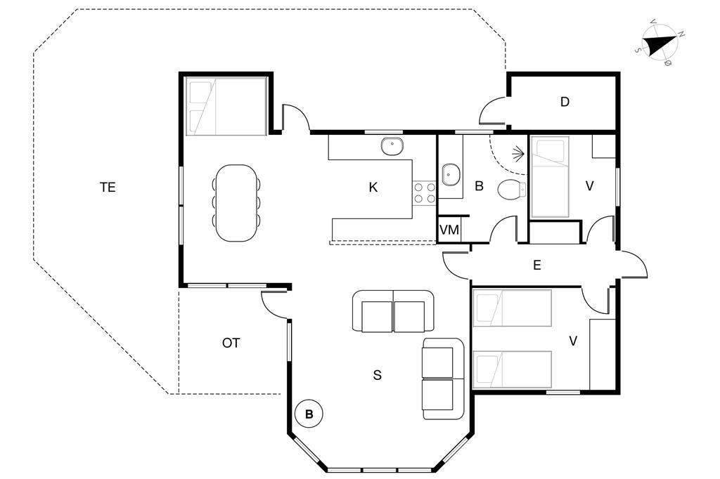Innenausstattung 1-19 Ferienhaus 30090, Norsmindevej 171, DK - 8340 Malling