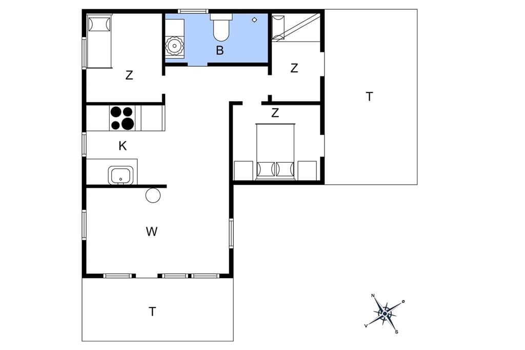 Indretning 1-4 Sommerhus 089, Mågedalen 36, DK - 6950 Ringkøbing