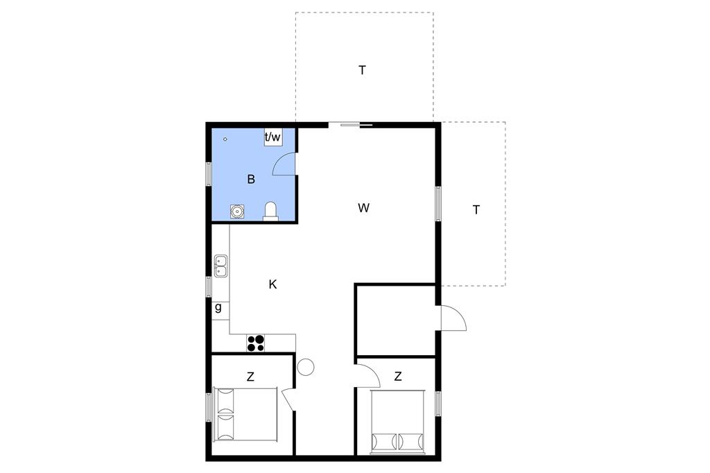 Indretning 1-11 Sommerhus 0072, Lakolk 12, DK - 6792 Rømø