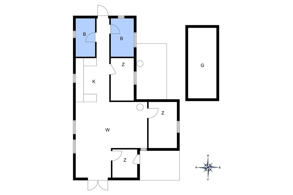 Innenausstattung 1-10 Ferienhaus 1540, Poserekrogen 57, DK - 3720 Aakirkeby