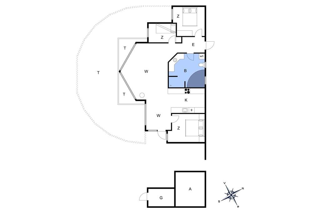Innenausstattung 1-14 Ferienhaus 637, Klitvejen 35, DK - 9492 Blokhus