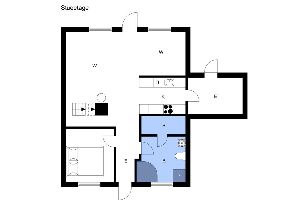 Indretning 1-3 Sommerhus M64351, Strandgårdsvej 213, DK - 5464 Brenderup Fyn