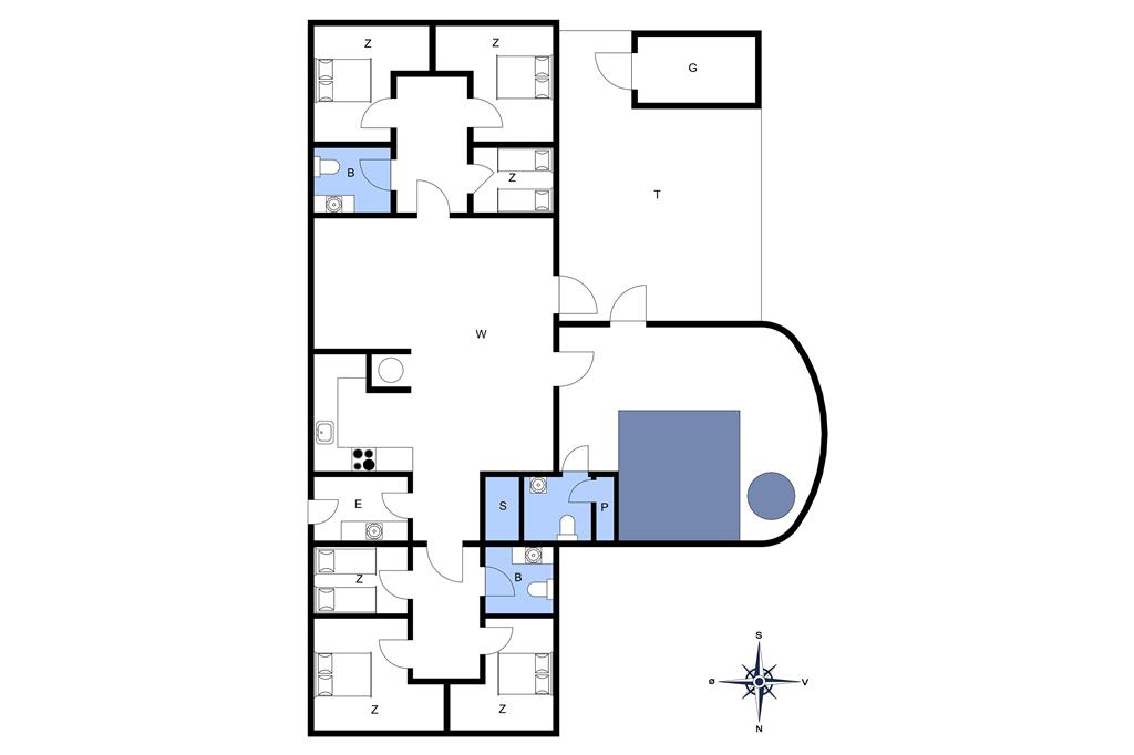 Indretning 1-20 Sommerhus 150, Merchantvej 11, DK - 7673 Harboøre