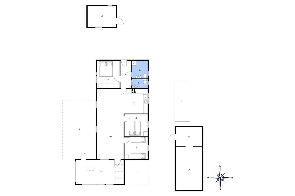 Innenausstattung 1-125 Ferienhaus 2188, Storkevej 4, DK - 6854 Henne